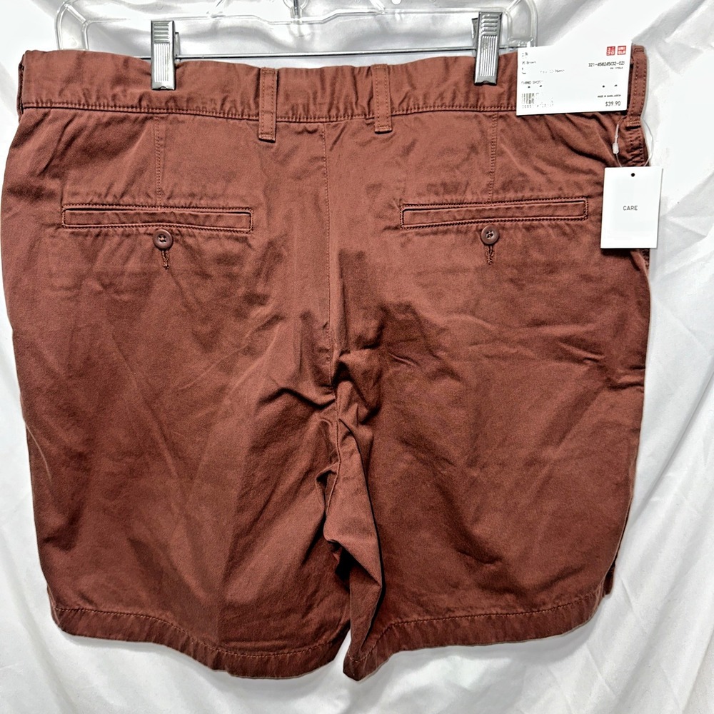 UNIQLO Brown Chino Men's Shorts L Waist 33-36 NWT